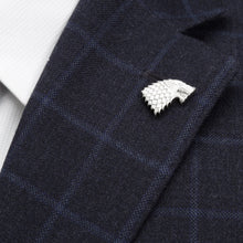 Load image into Gallery viewer, Game of Thrones Stark Direwolf Antiqued Lapel Pin
