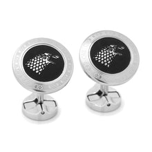 Load image into Gallery viewer, Game of Thrones Stark Filigree Stainless Steel Cufflinks
