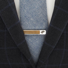 Load image into Gallery viewer, Game of Thrones Stark Inlaid Wood Tie Clip
