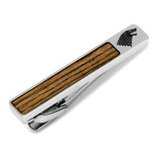 Load image into Gallery viewer, Game of Thrones Stark Inlaid Wood Tie Clip
