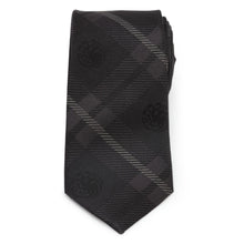 Load image into Gallery viewer, Game of Thrones Targaryen Dragon Black Plaid Silk Men's Tie
