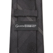 Load image into Gallery viewer, Game of Thrones Targaryen Dragon Black Plaid Silk Men's Tie
