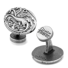 Load image into Gallery viewer, Game of Thrones Targaryen Three Headed Dragon Sigil Cufflinks
