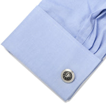 Load image into Gallery viewer, Game of Thrones Targaryen Filigree Stainless Steel Cufflinks
