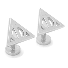 Load image into Gallery viewer, Harry Potter Silver Deathly Hallows Cufflinks
