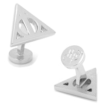 Load image into Gallery viewer, Harry Potter Silver Deathly Hallows Cufflinks
