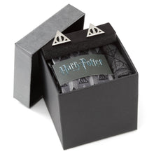 Load image into Gallery viewer, Harry Potter Deathly Hallows Gray Necktie Gift Set
