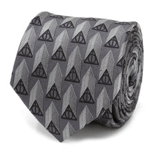 Load image into Gallery viewer, Harry Potter Deathly Hallows Gray Necktie Gift Set
