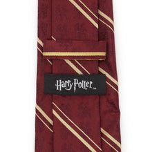 Load image into Gallery viewer, Harry Potter Gryffindor Maroon Stripe Silk Men's Tie
