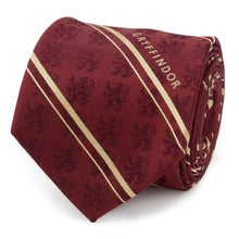 Load image into Gallery viewer, Harry Potter Gryffindor Maroon Stripe Silk Men's Tie
