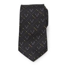 Load image into Gallery viewer, Harry Potter Golden Snitch Black Silk Men's Tie
