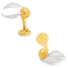 Load image into Gallery viewer, Harry Potter Golden Snitch 3D Cufflinks
