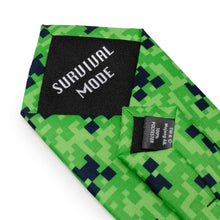 Load image into Gallery viewer, Minecraft Creeper Green Father/Son Tie Set
