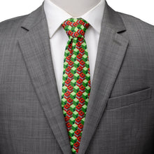 Load image into Gallery viewer, Minecraft Creeper TNT Isometric Green Men's Tie
