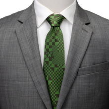 Load image into Gallery viewer, Minecraft Pixelated Creeper Green Men's Tie

