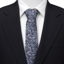 Load image into Gallery viewer, Marvel Avengers Paisley Icons Navy Men's Tie
