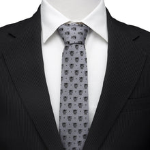 Load image into Gallery viewer, Marvel Black Panther Gray Dot Tie
