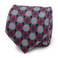 Load image into Gallery viewer, Marvel Captain America Gray Dot Men's Tie

