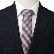 Load image into Gallery viewer, Marvel Captain America Gray Stripe Men's Tie
