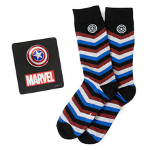 Load image into Gallery viewer, Marvel Captain America Chevron Stripe Gift Set
