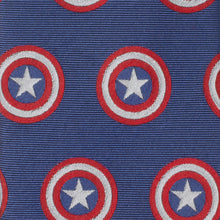 Load image into Gallery viewer, Marvel Captain America Hidden Message Blue Men's Tie
