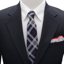 Load image into Gallery viewer, Marvel Captain America Blue Plaid Tie
