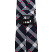 Load image into Gallery viewer, Marvel Captain America Blue Plaid Tie
