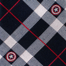 Load image into Gallery viewer, Marvel Captain America Blue Plaid Tie
