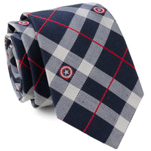 Load image into Gallery viewer, Marvel Captain America Blue Plaid Tie
