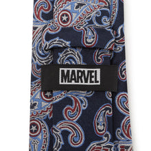 Load image into Gallery viewer, Marvel Captain America Paisley Men's Tie
