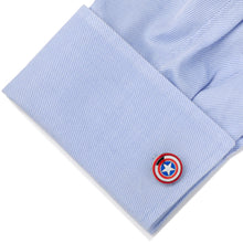 Load image into Gallery viewer, Marvel Avengers Captain America Shield Cufflinks
