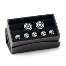 Load image into Gallery viewer, Marvel Captain America Shield Stainless Steel 5-Stud Set
