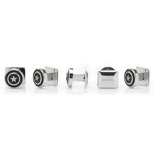 Load image into Gallery viewer, Marvel Captain America Shield Stainless Steel 5-Studs
