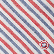 Load image into Gallery viewer, Marvel Captain America Striped White Men's Tie

