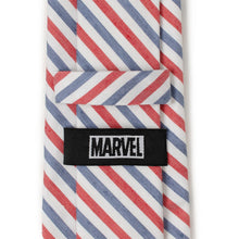 Load image into Gallery viewer, Marvel Captain America Striped White Men's Tie
