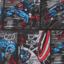 Load image into Gallery viewer, Marvel Captain America Comic Gray Men's Tie
