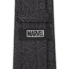Load image into Gallery viewer, Marvel Deadpool Hidden Paisley Black Silk Men's Tie
