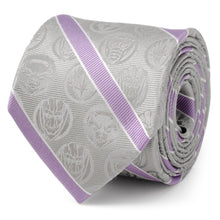 Load image into Gallery viewer, Marvel Guardians of the Galaxy Gray Stripe Tie
