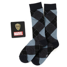 Load image into Gallery viewer, Marvel Guardians of the Galaxy Groot Rocket Argyle Blue Gift Set
