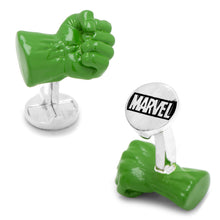 Load image into Gallery viewer, Marvel Hulk Fist 3D Cufflinks
