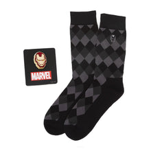 Load image into Gallery viewer, Marvel Iron Man Argyle Black Gift Set

