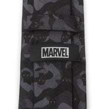 Load image into Gallery viewer, Marvel The Punisher Camo Black Silk Men's Tie
