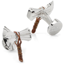 Load image into Gallery viewer, Marvel Thor Stormbreaker Silver Cufflinks
