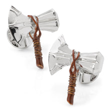 Load image into Gallery viewer, Marvel Thor Stormbreaker Silver Cufflinks
