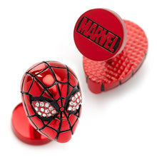 Load image into Gallery viewer, Marvel Spider-Man 3D Crystal Cufflinks
