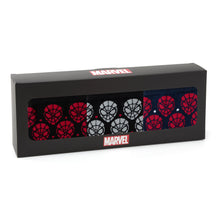 Load image into Gallery viewer, Marvel Spider-Man Dot 3 Pack Socks and Lapel Pin Gift Set
