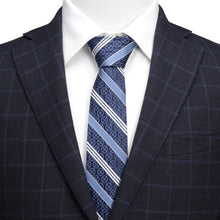 Load image into Gallery viewer, Marvel X-Men Symbol Navy Stripe Men's Tie
