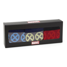Load image into Gallery viewer, Marvel X-Men Socks 3 Pack with Lapel Pin Gift Set
