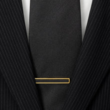 Load image into Gallery viewer, Gold and Onyx Inlaid Tie Clip
