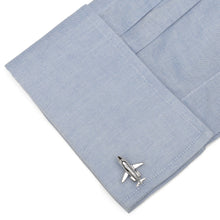 Load image into Gallery viewer, Sterling Private Jet Cufflinks
